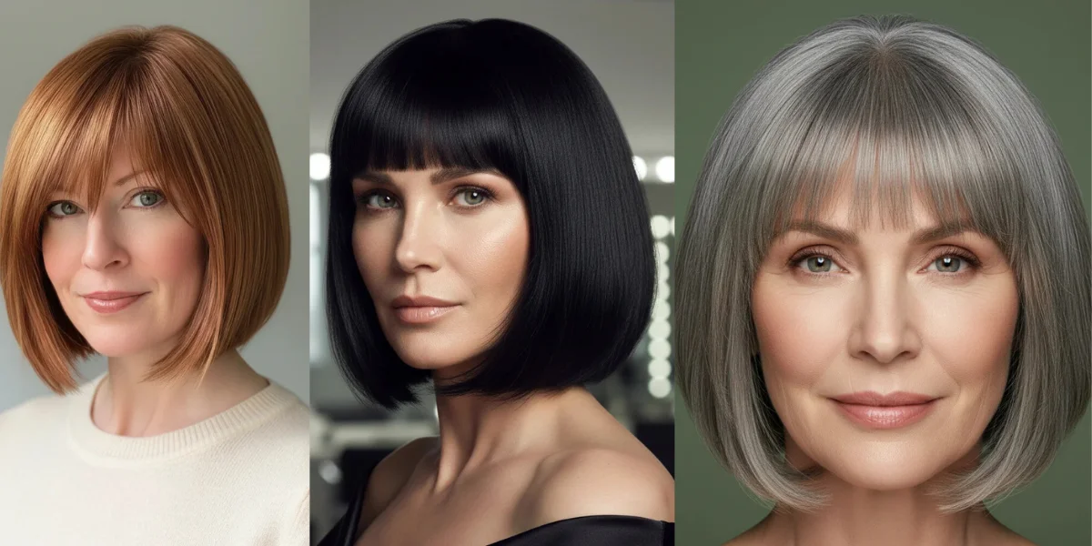 Du betrachtest gerade 20 Trendige Bob Frisuren Gestuft ab 50 Mit Pony