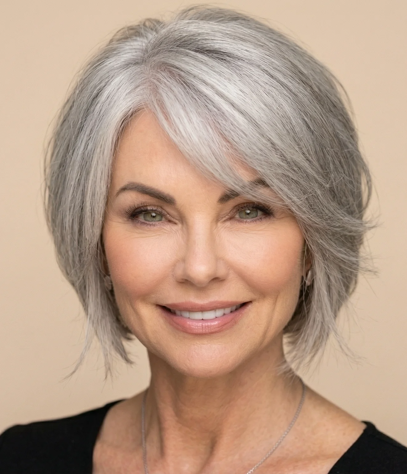 Bob Frisuren gestuft ab 50 Grau