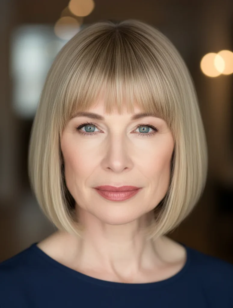 Bob mit stumpfem Pony