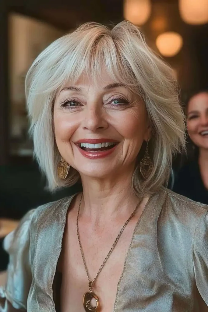 Flüsternder Fringe Bob