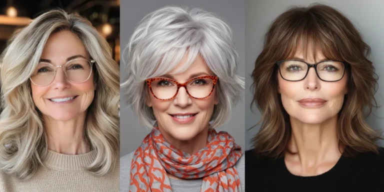 frisuren ab 50 mit brille