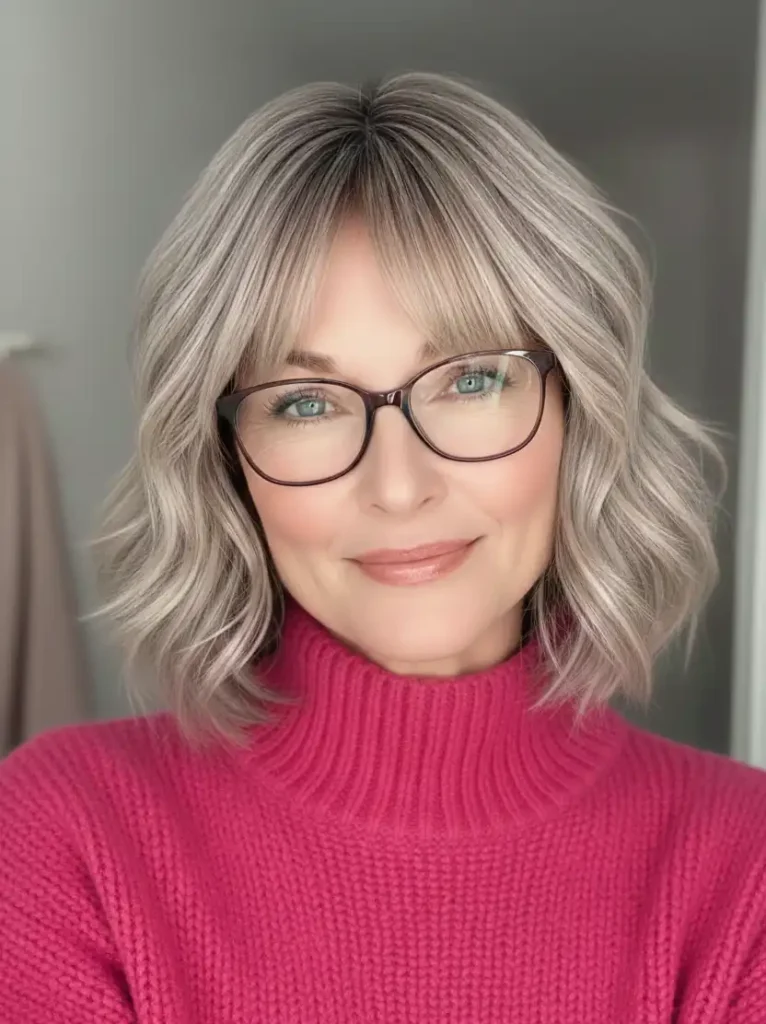 Gewellter Stufenschnitt für Frauen über 50