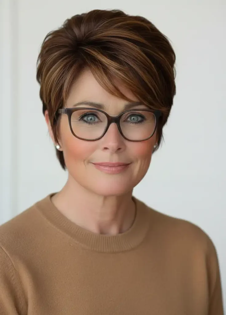 Kurzer gestufter Bob mit Volumen