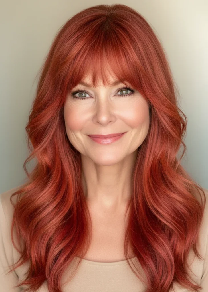 Lange Wellen mit vollem Pony