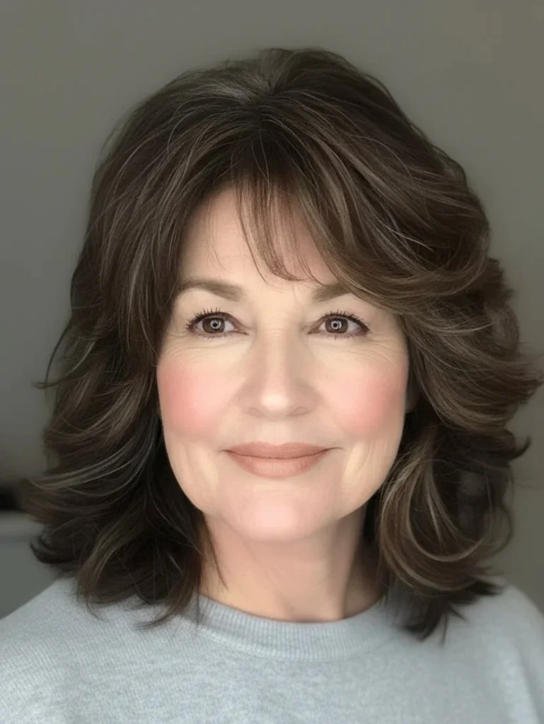 Mittellange gefiederte Stufen