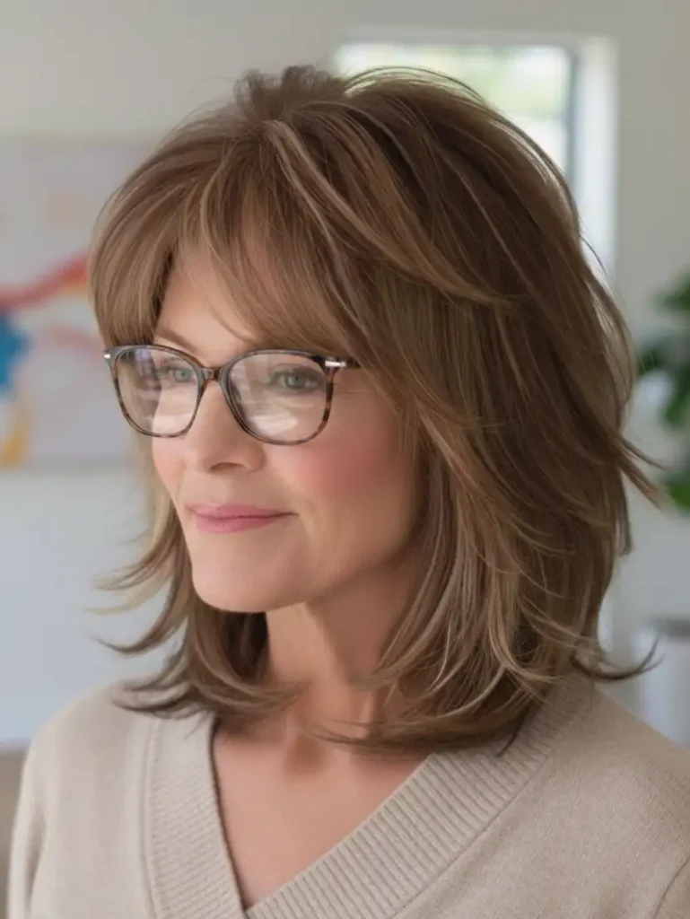 Moderner gestufter Bob