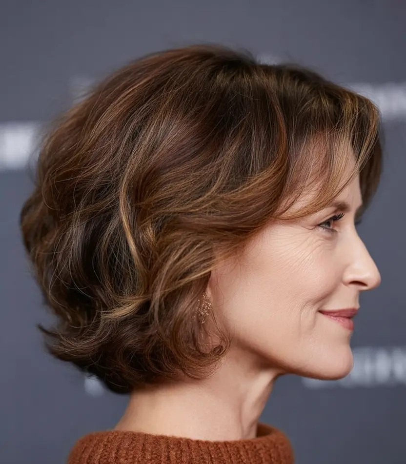 Moderner gestufter Bob ab 50