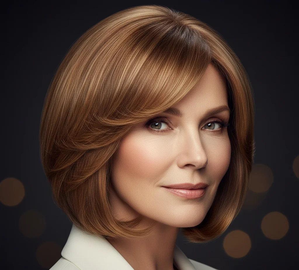 Stufiger Bob mit Glanzfinish