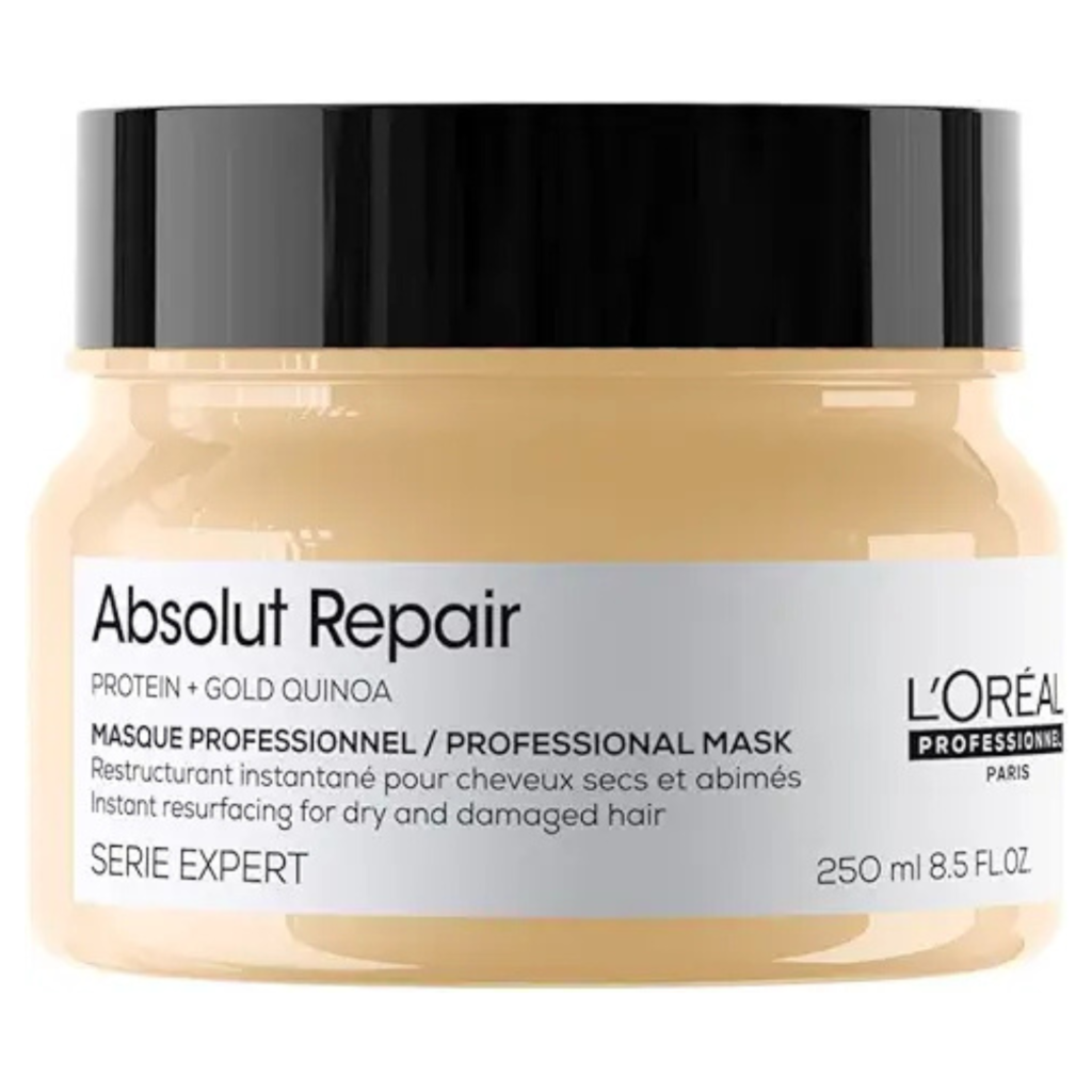L'Oréal Professionnel Absolut Repair Haarmaske mit Protein und Gold Quinoa für trockenes und geschädigtes Haar, 250 ml