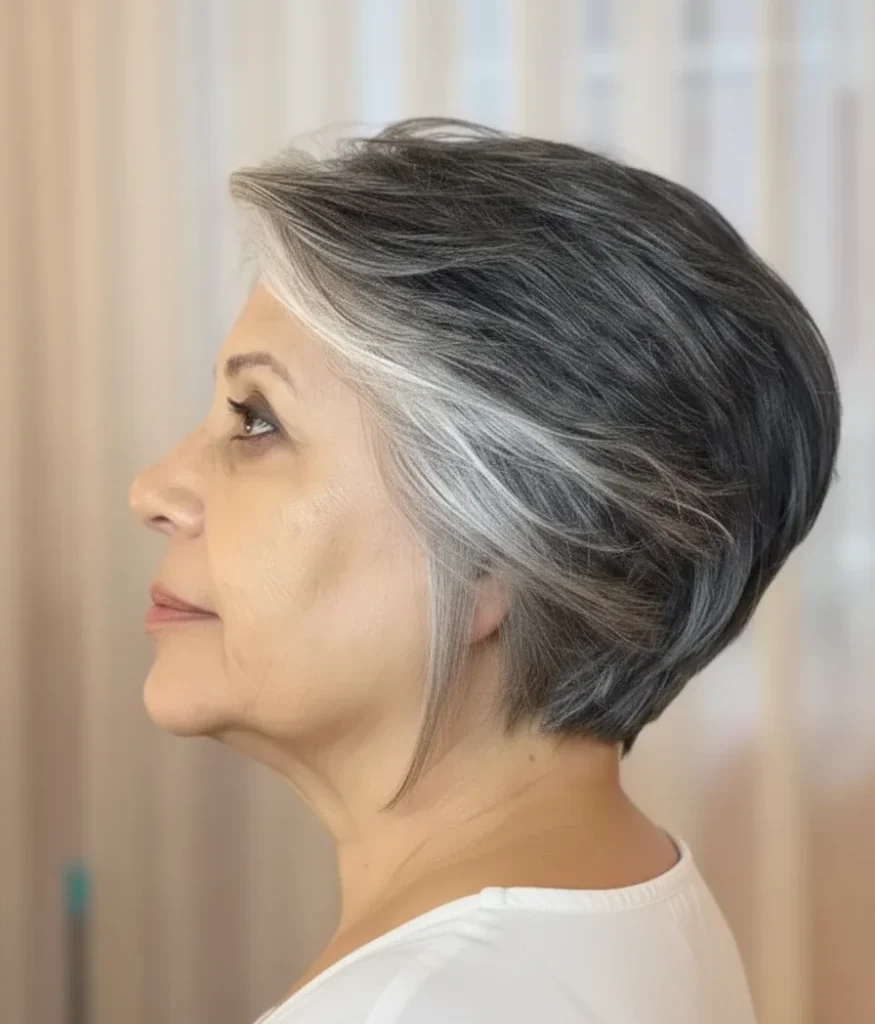 Gefiederter Salz-und-Pfeffer-Bixie