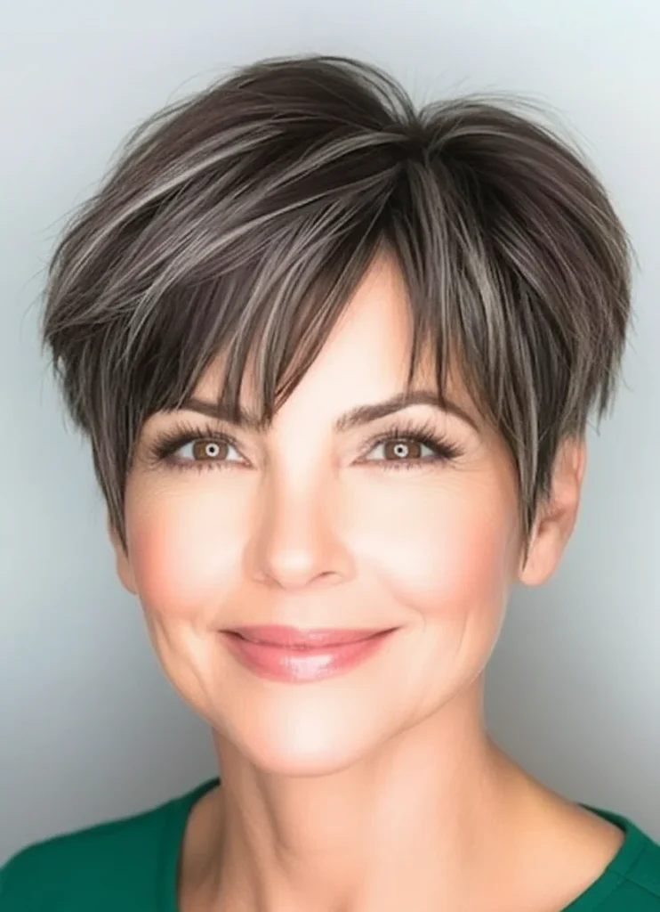 Strukturierter Pixie mit weichem Pony