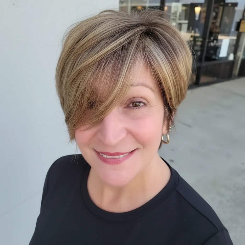 Deep Side-Part Bixie