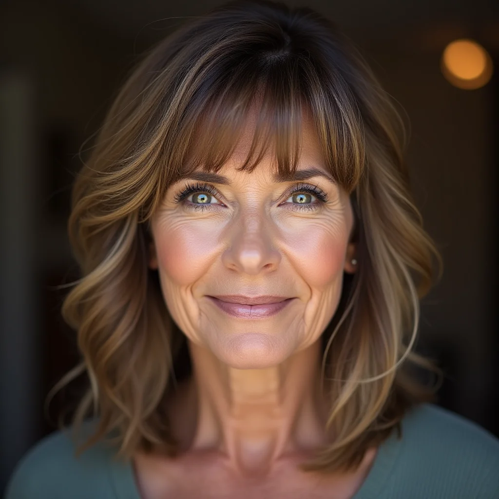 Dezente Stufen mit zartem Pony