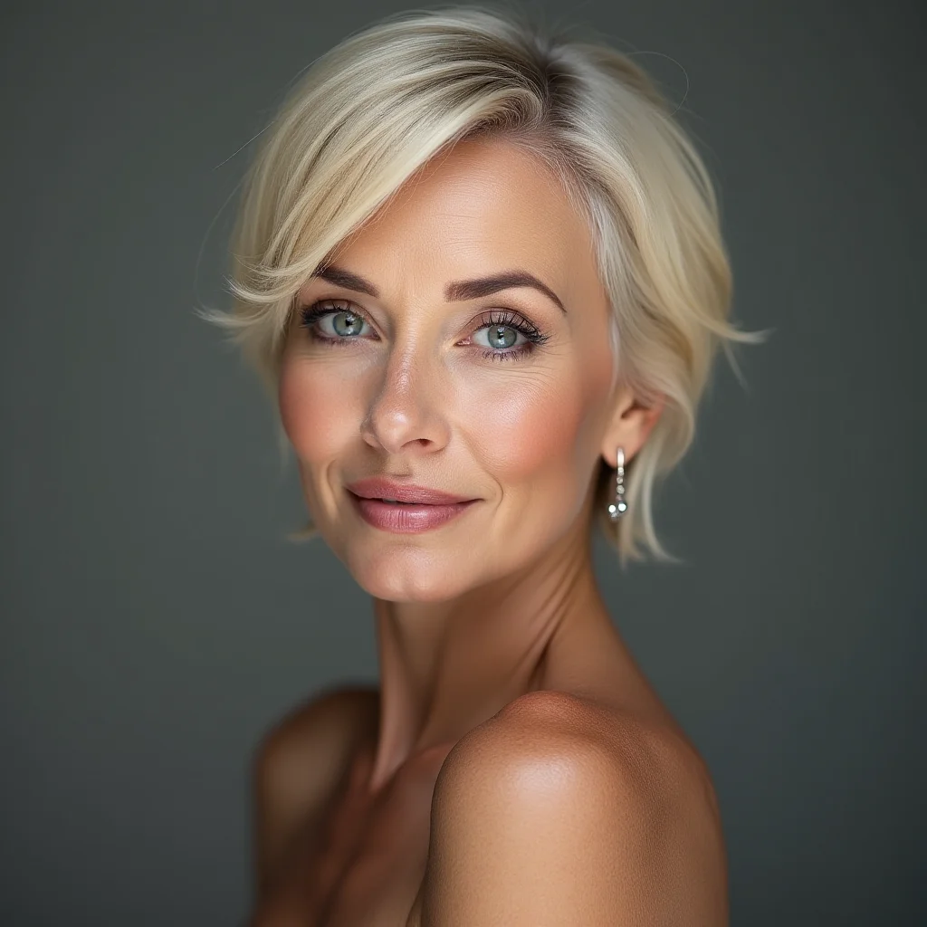 Eleganter Kurzhaarschnitt