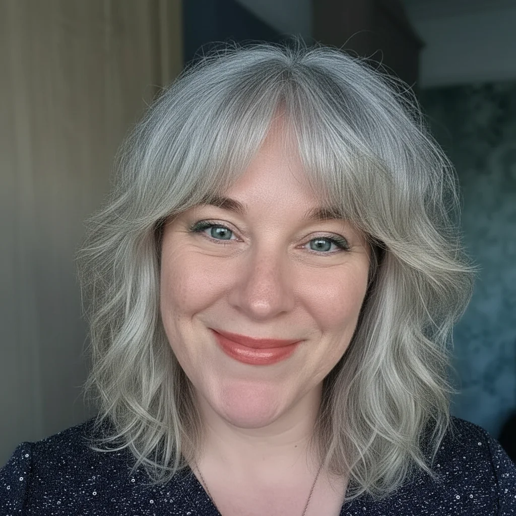 Feiner Stufenschnitt mit Pony