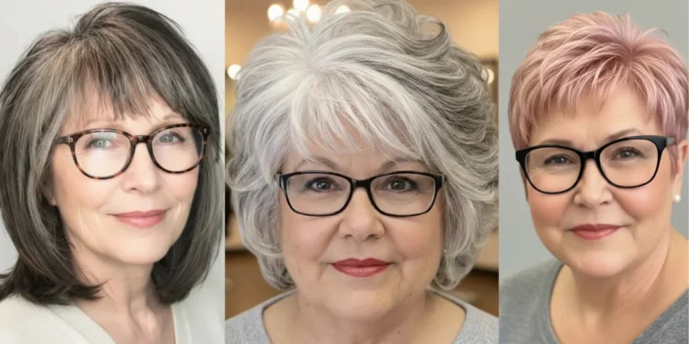 gestuft frisuren ab 50 mit brille