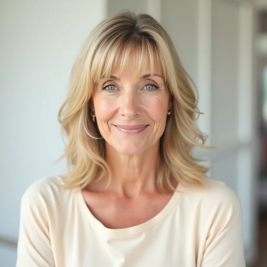 Gewellter Lob mit strukturiertem Pony