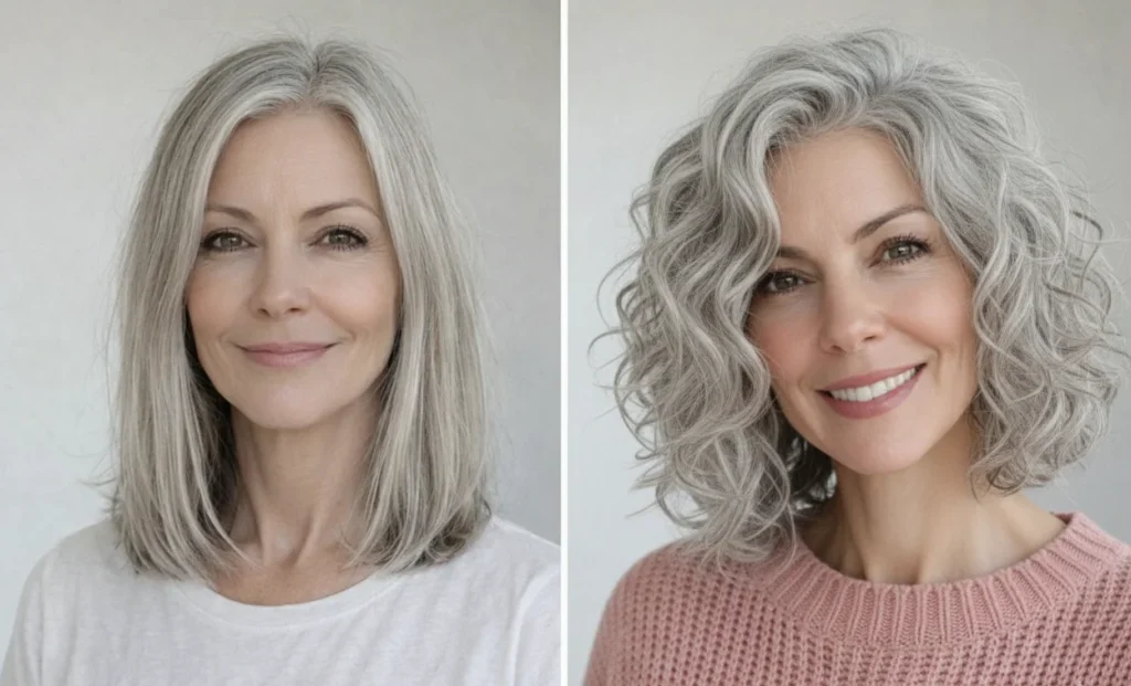 Glow-Up mit lockigem Bob für feines Haar