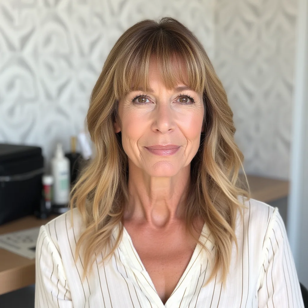 Lange Stufen mit ponyartigem Pony