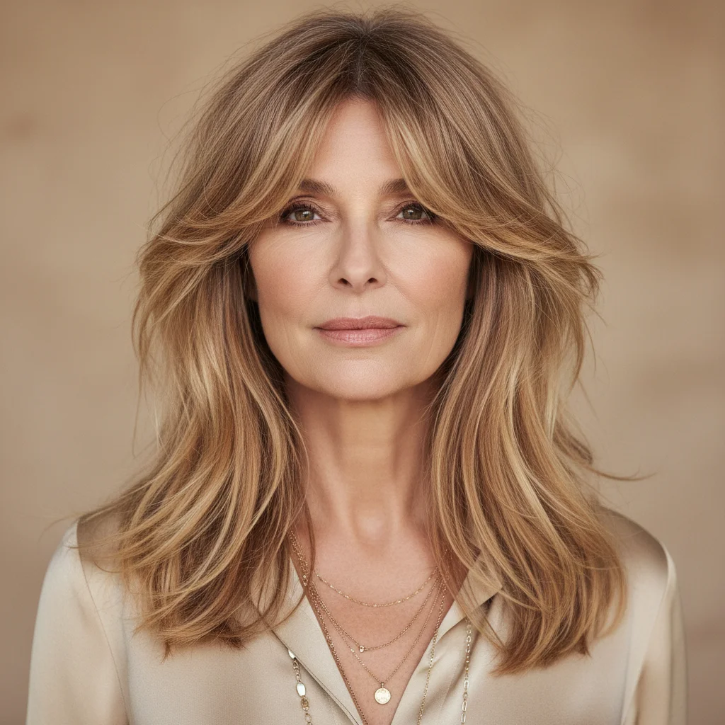 Langer Shag mit feinen Stufen und sonnengeküsstem Blond