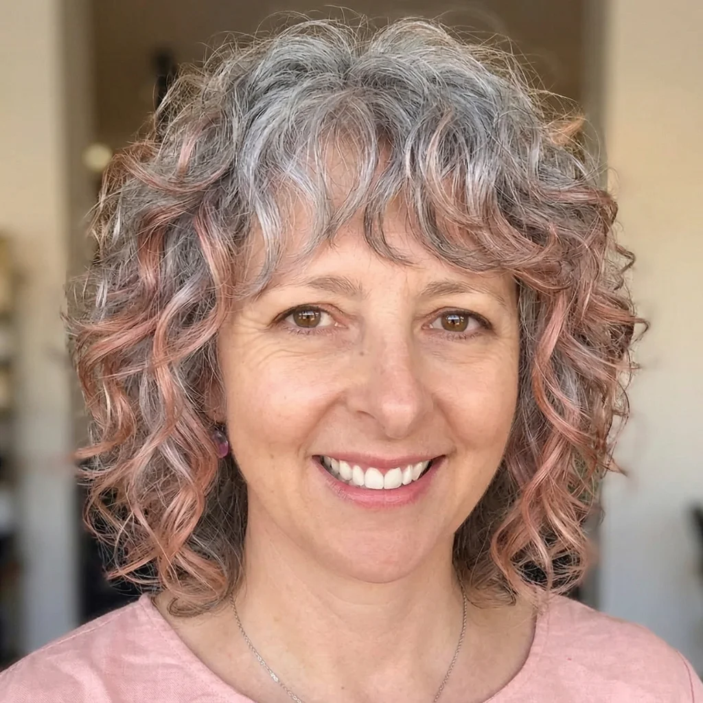 Lockiger Shag mit Pony