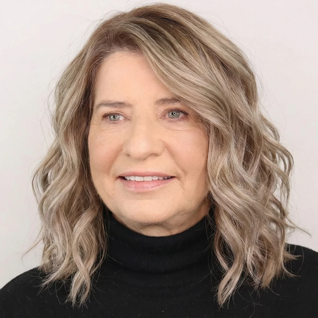 Mittellanger Wellenhaarschnitt