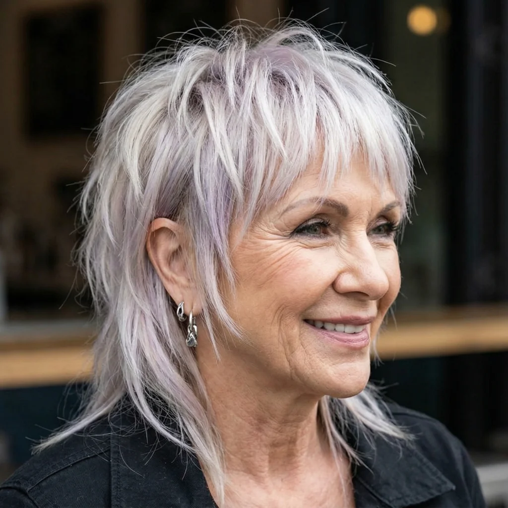 Moderner Vokuhila für Textur