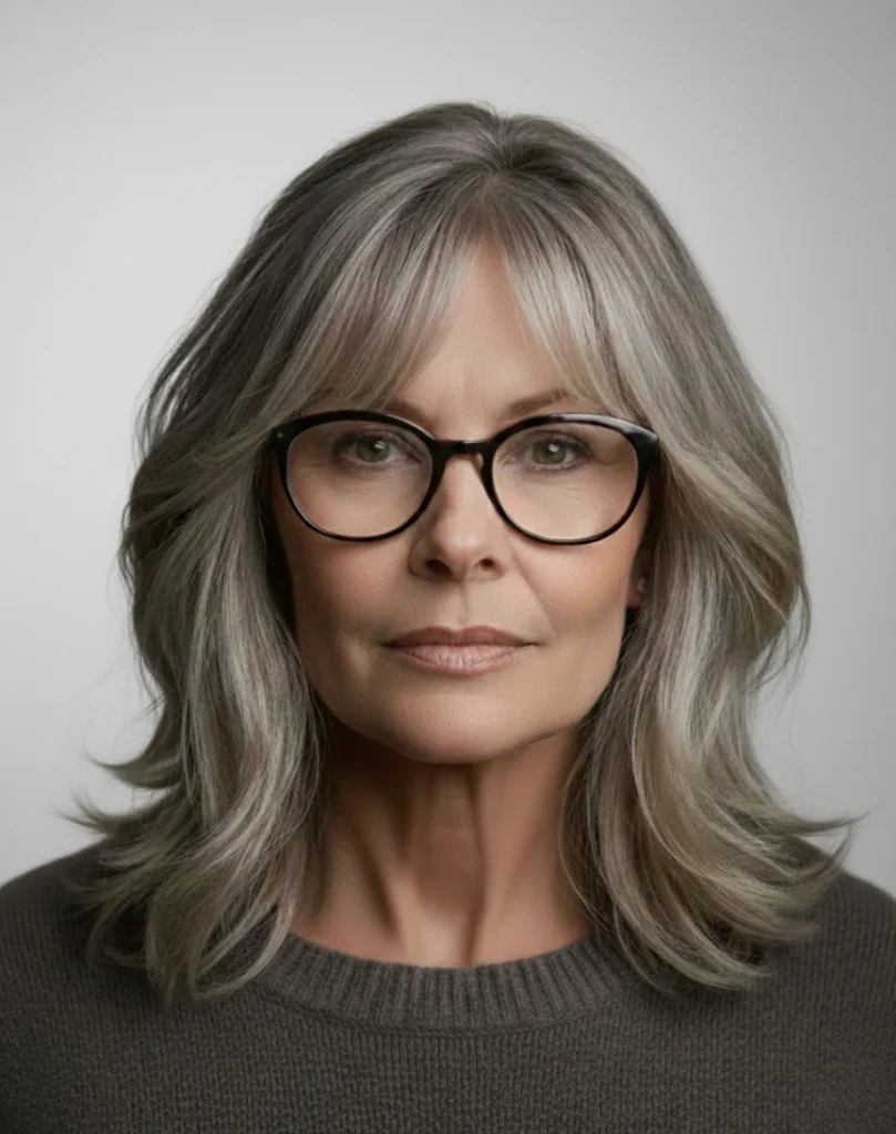 Schulterlanger Stufenschnitt