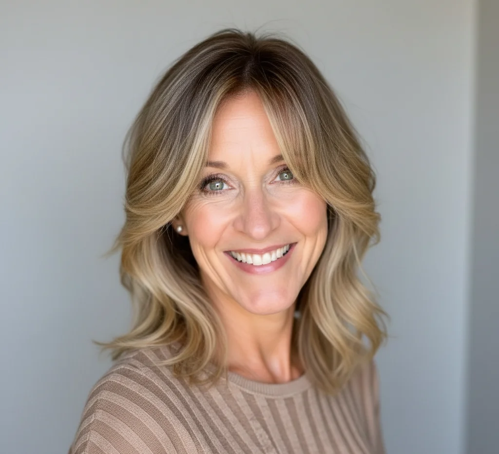 Strukturierte Stufen mit Vorhangpony