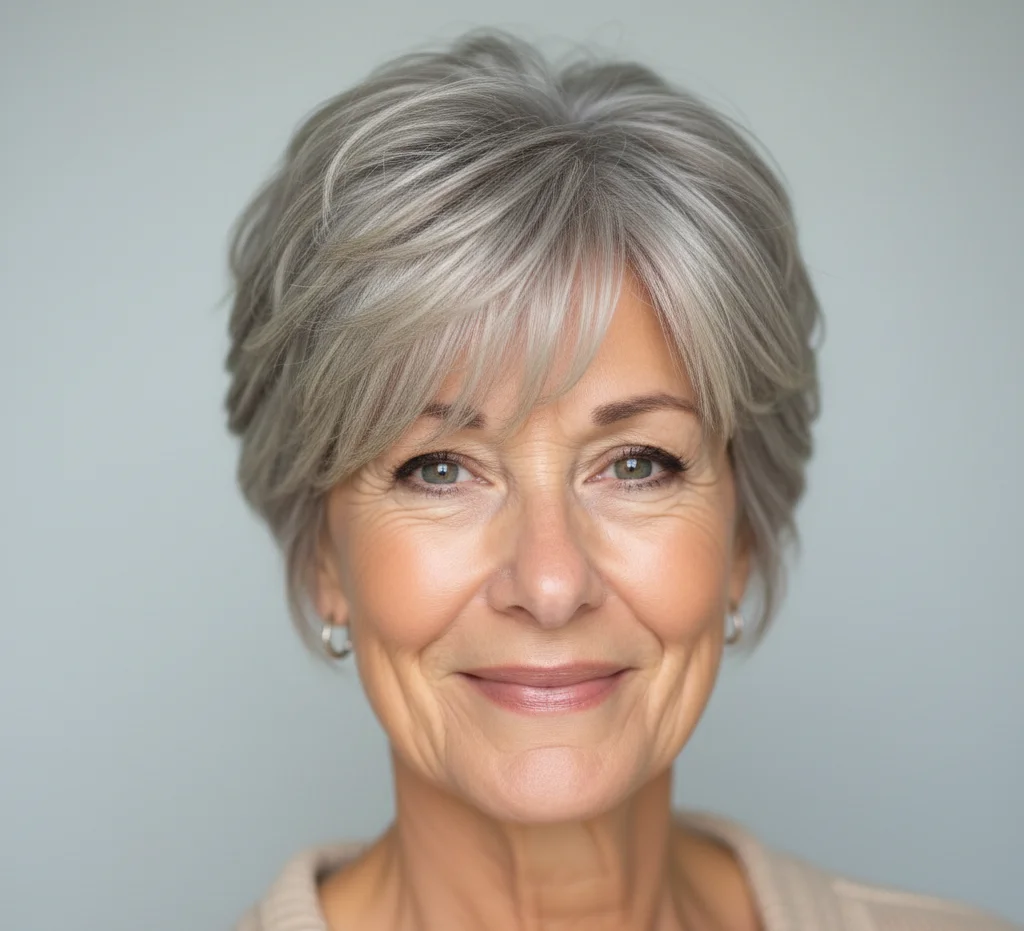 Strukturierter Pixie-Bob mit feinem Pony