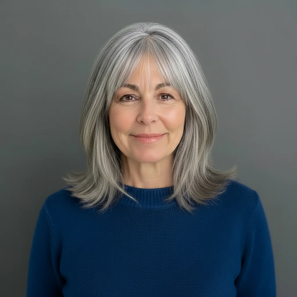 Strukturierter Schnitt mit weichen nach außen gewellten Spitzen