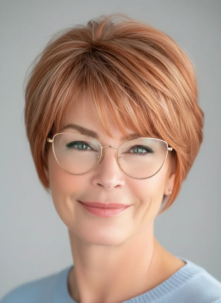 Stufiger Bob mit spitz zulaufenden Enden