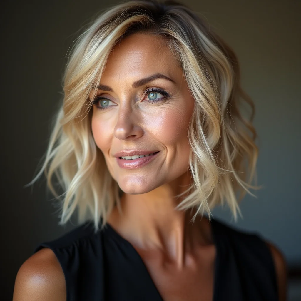 Stufiger Kurzhaarschnitt