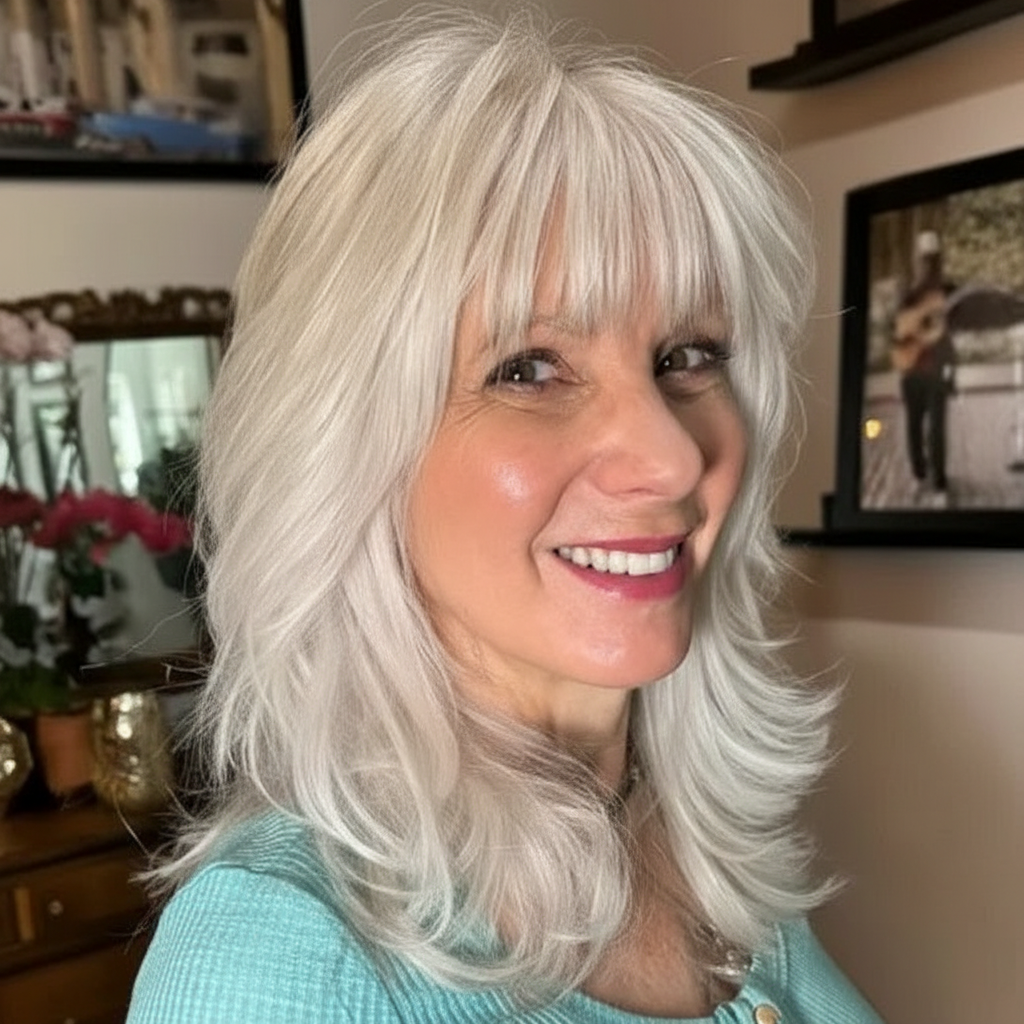 Stufiger Lob mit natürlicher Graumischung