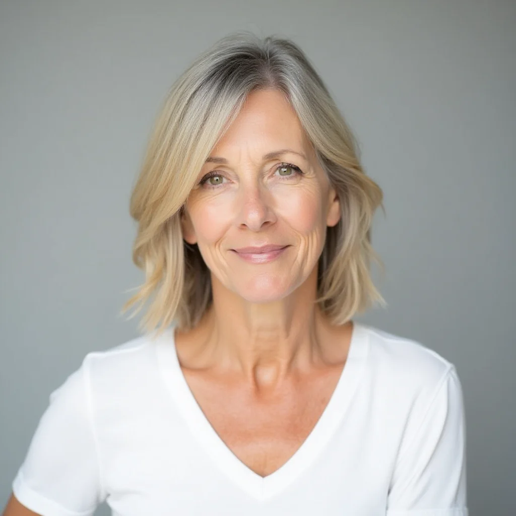 Stufiger Schnitt mit gewölbtem Pony