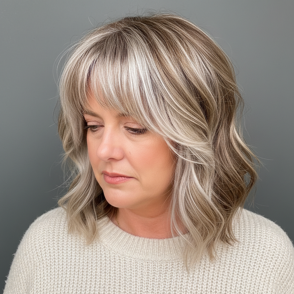 Tapered Layered Cut mit Platin-Akzenten