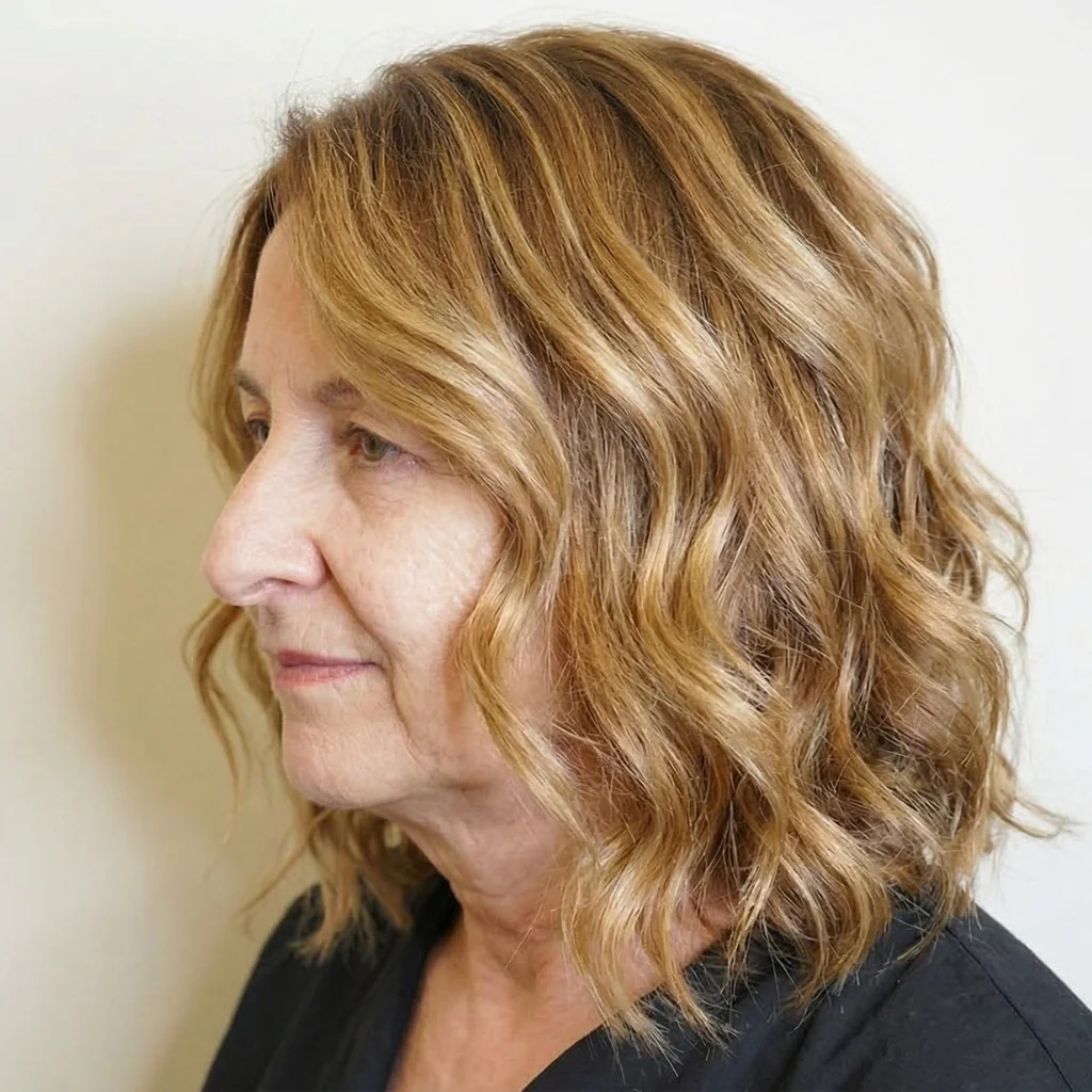 Weiche zerzauste Wellen