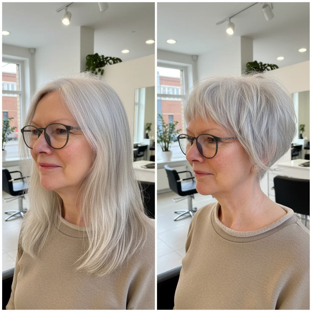 Weicher Stufenschnitt