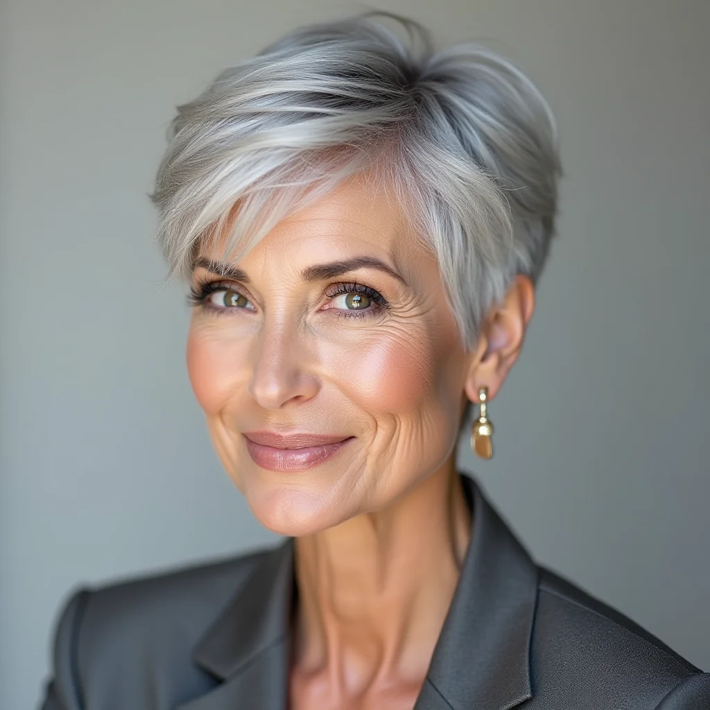 Weicher gestufter Pixie-Cut