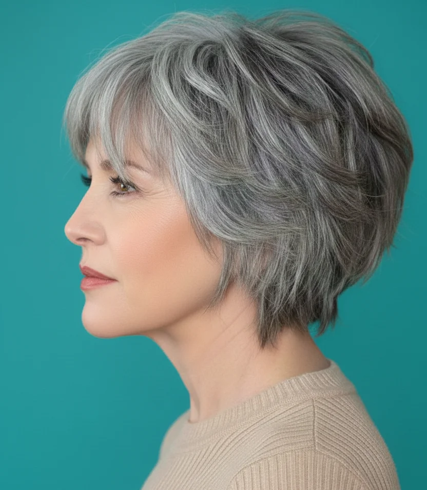 Weicher strubbeliger Bob mit leichtem Pony