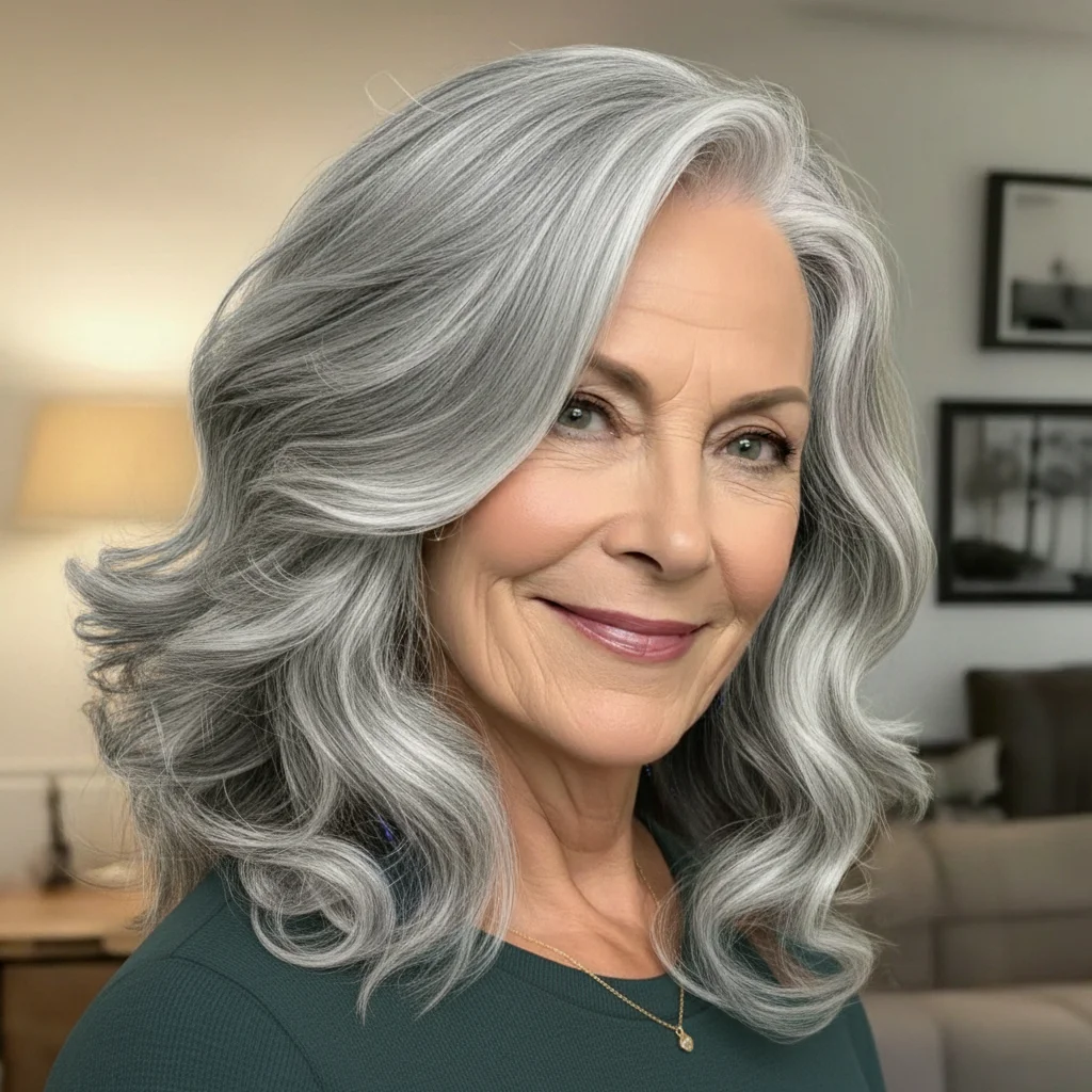 Weicher welliger mittellanger Stil