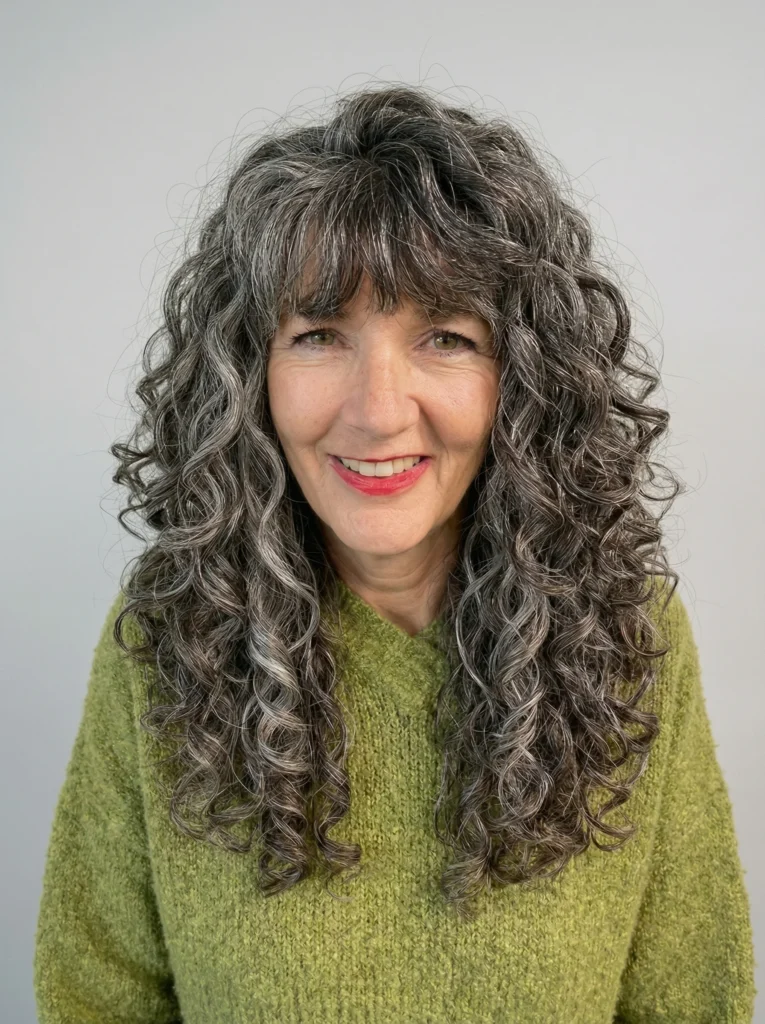 Definierte Spirallocken mit Volumen