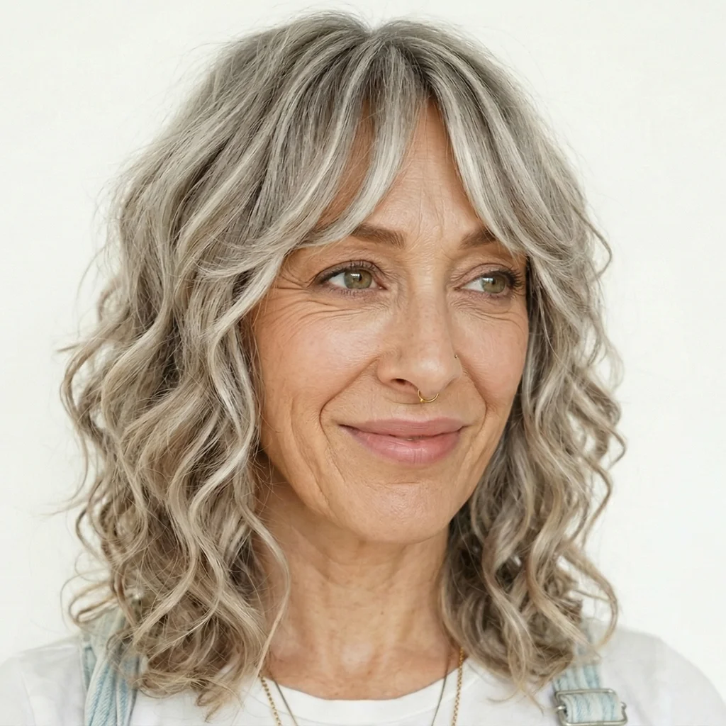 Gewellter Lob mit Volumen an den Seiten