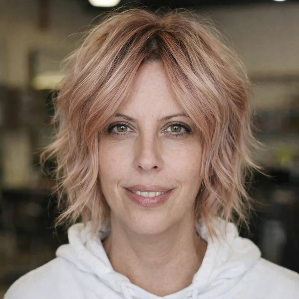 Kurzer Shag mit Stufen