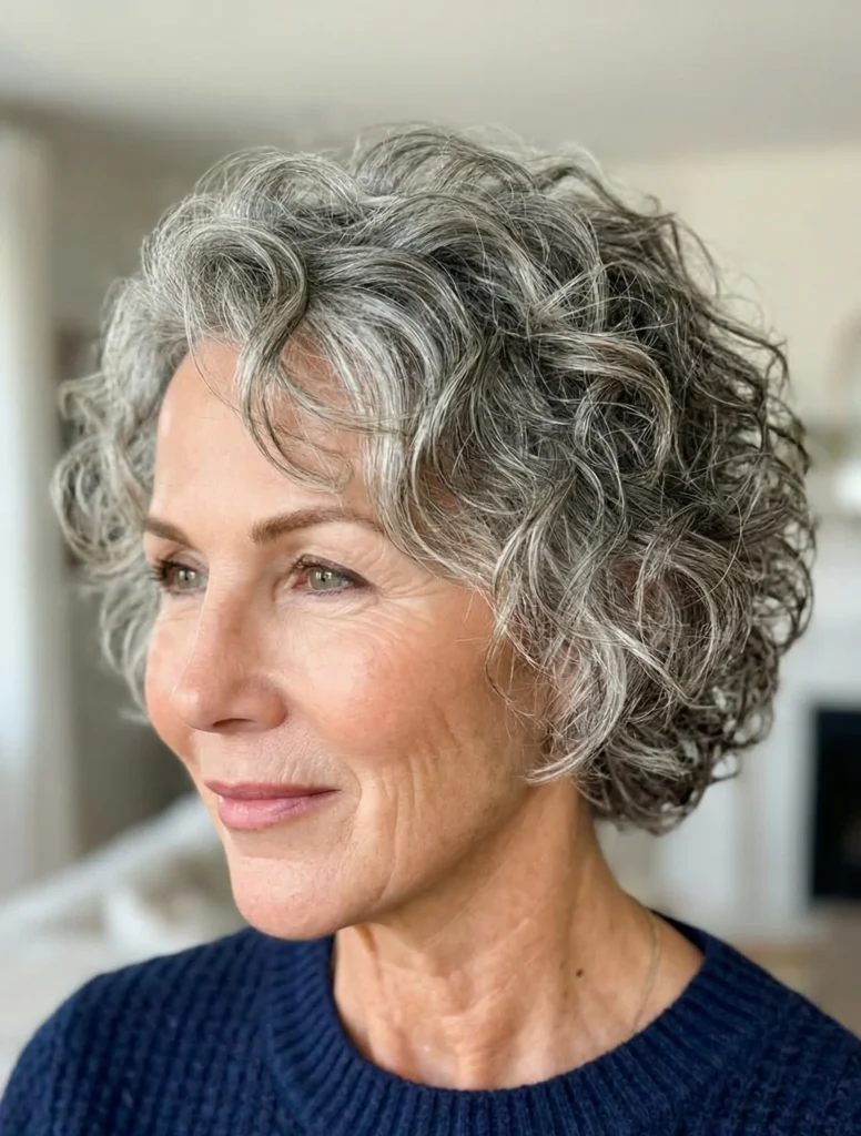 Weicher Shag mit natürlichen Locken