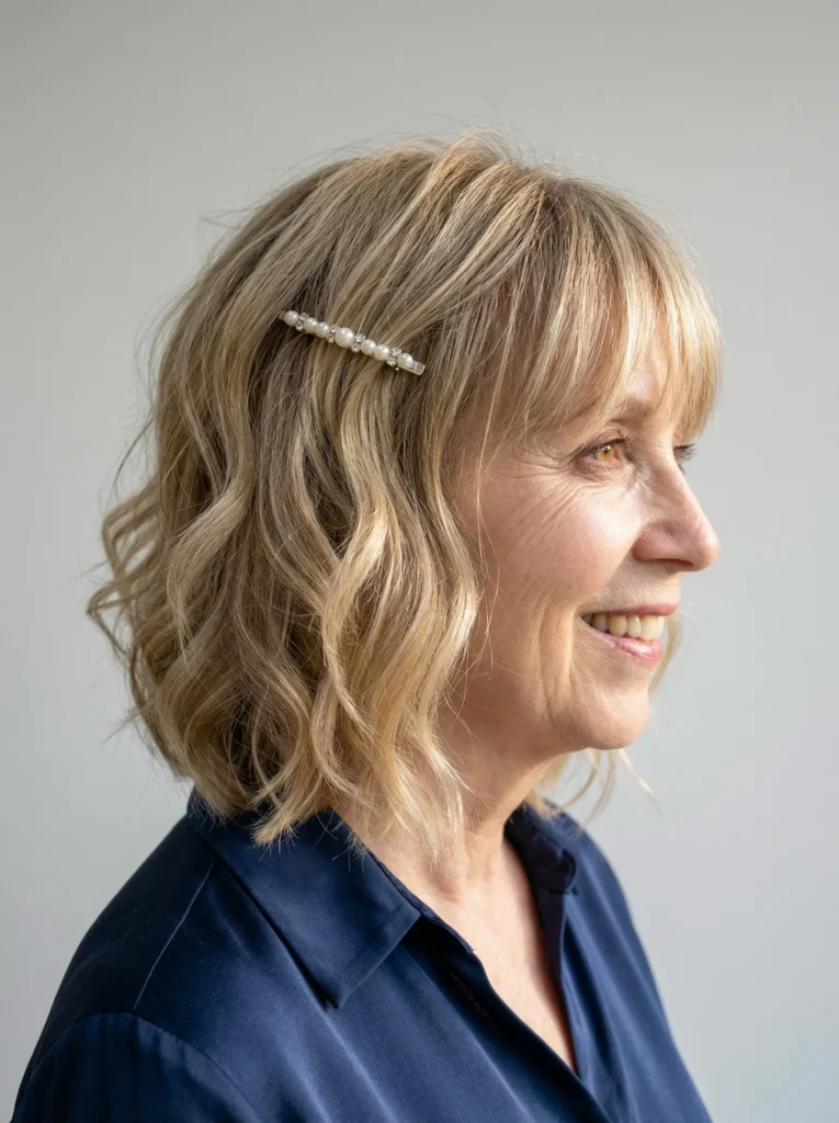 Lockeres mittellanges Haar