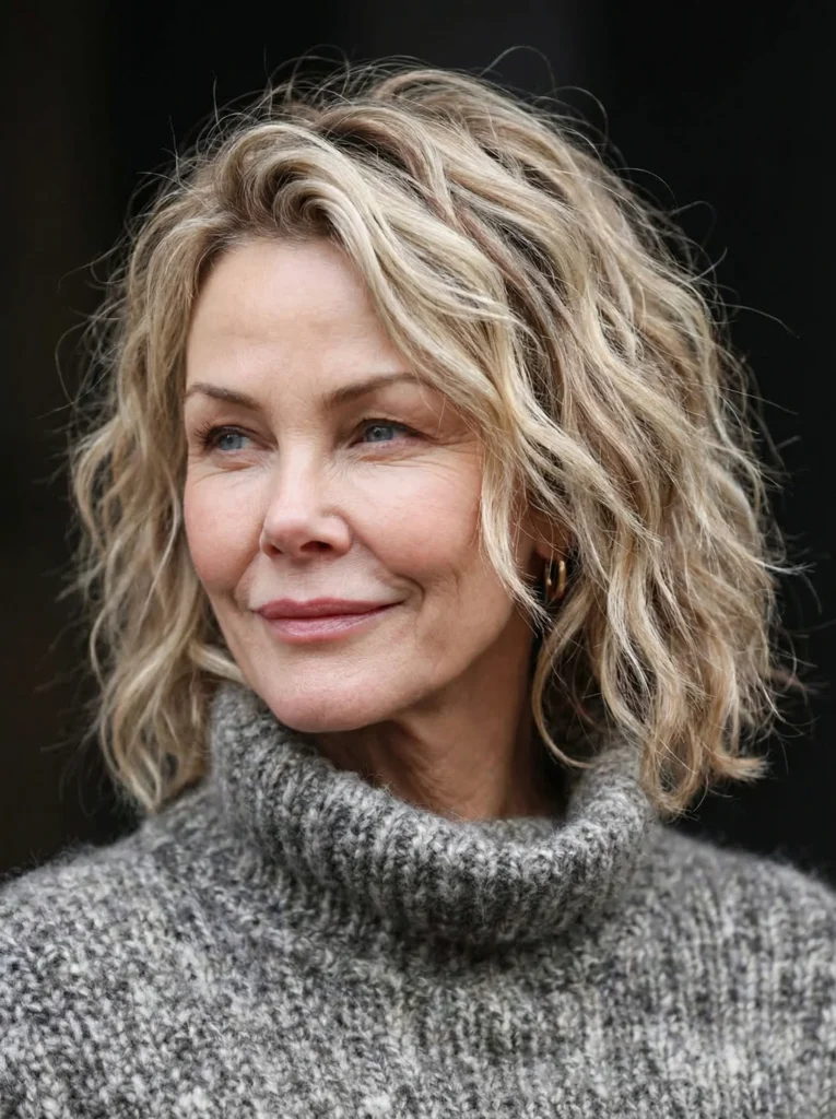 Lässige schicke Wellen mit dezenten Lowlights