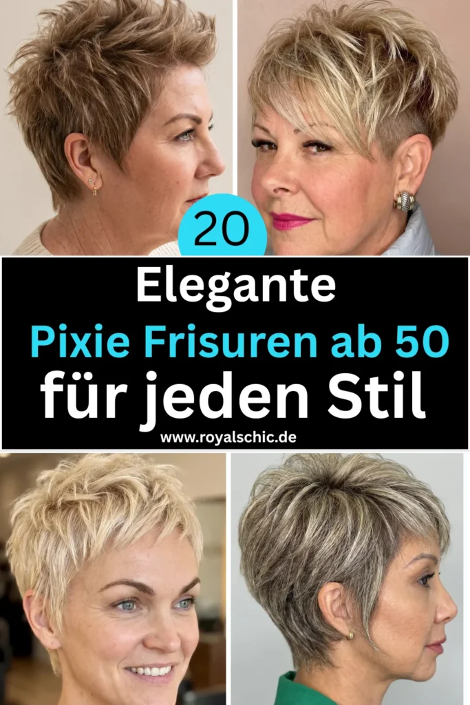 Elegante Pixie Frisuren ab 50 für jeden Stil