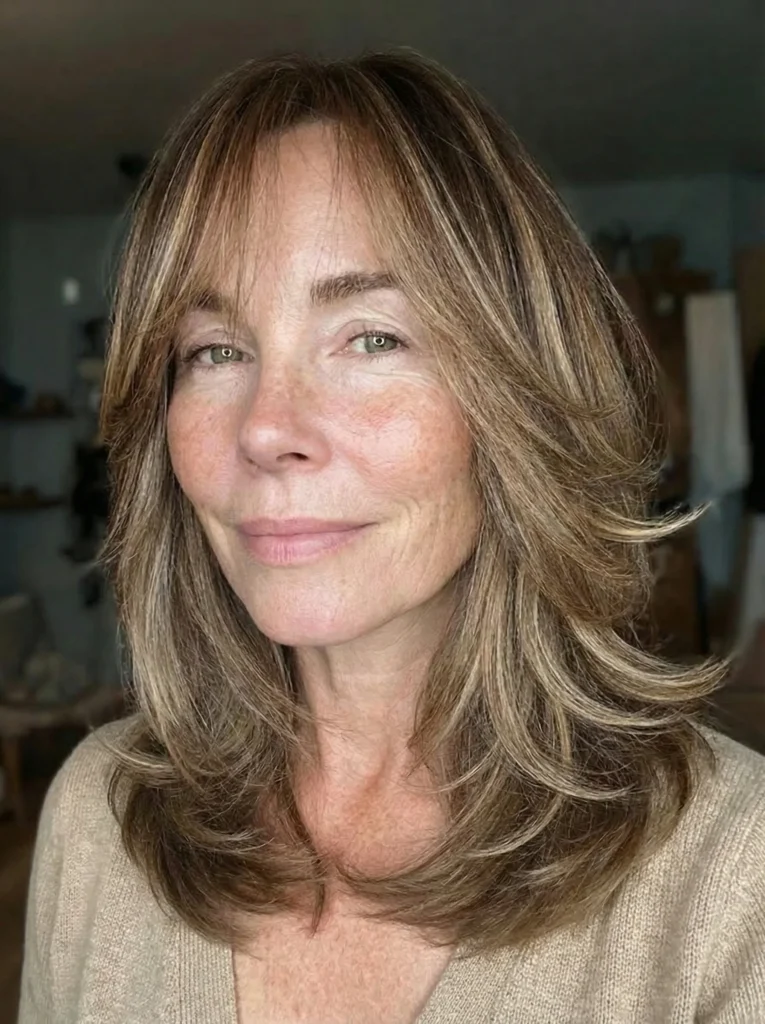 Stufenschnitt mit nach außen gestylten Spitzen