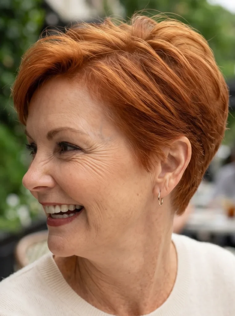 Eleganter Pixie für Frauen ab 50 mit zeitlosem Stil